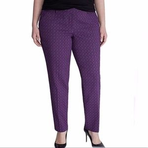 Lane Bryant Ashley Patterned Crop Pant Size 20